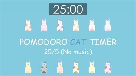 pomodoro kitty|1 minute timer cute.